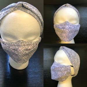 3D face mask and headband Turban